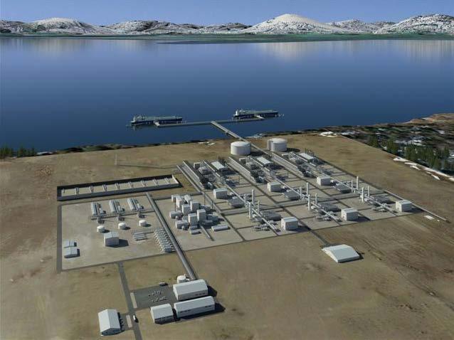 integration into existing operations - Required gas treating plant design (North Slope location) - Pipeline size and routing options (800+ miles, 42 x80 pipe) - LNG plant design (15-18 million tons