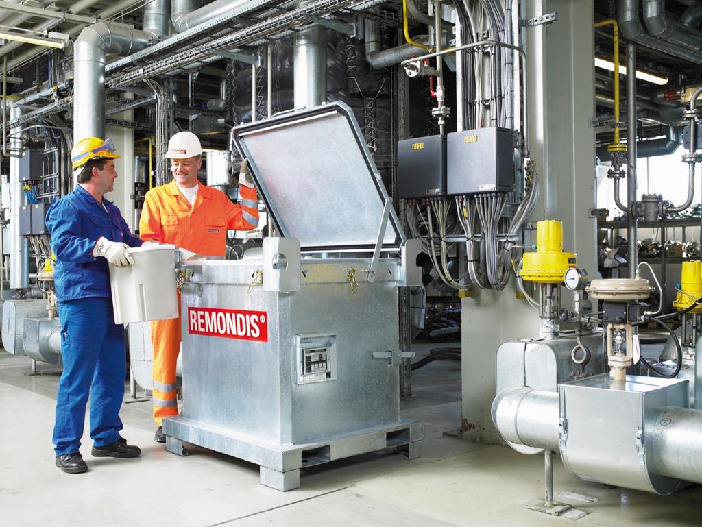 > Advice 4 Together with its customers, REMONDIS optimizes in-house waste management systems,