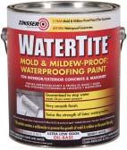 WATERPROOF GUARANTEE Guaranteed to stop up to 34 psi twice the strength of latex waterproofers Prevents the growth of mold & mildew on the paint fi lm for 5 years guaranteed* Applies easily to wet or
