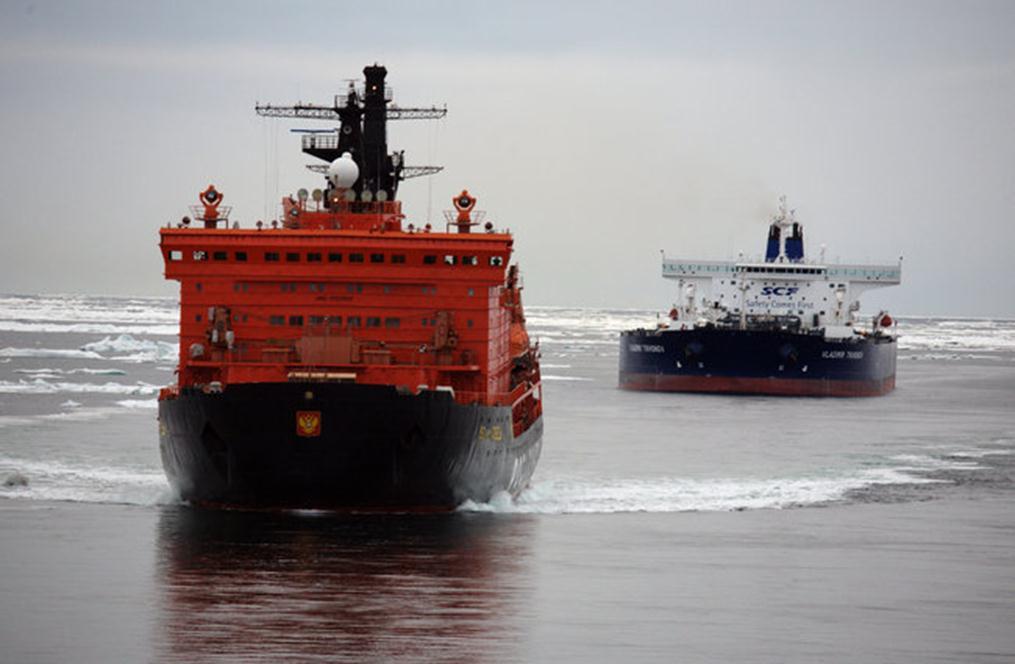 Arctic shipping, opportunities and environmental implications Photo: The supertanker «Vladimir Tikhonov»