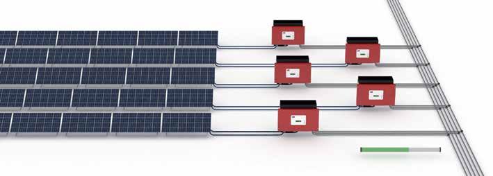 With devices from newer SMA product families, even larger PV systems can be operated with only one inverter.