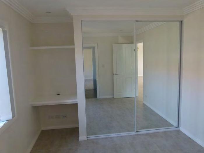Wardrobes 2 door mirrored or plain aluminium sliding doors with melamine shelves and drawers supplied and