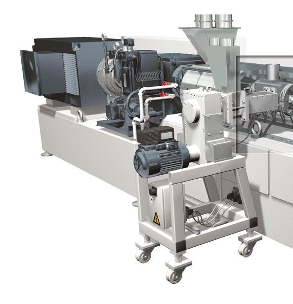 4 ZE twin-screw extruders Technology made transparent First encounter: take a closer look at the ZE UTX twin-screw extruder 3 mm verkürzt 1 Drive train Our ZE extruders are characterized by