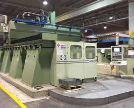 MACHINES AND PROCESSING CNC Machining OMI machine tool capability is historically characterized by large dimensions (up to 14m) and High Speed Machining on complex geometries by multi-axis machining.