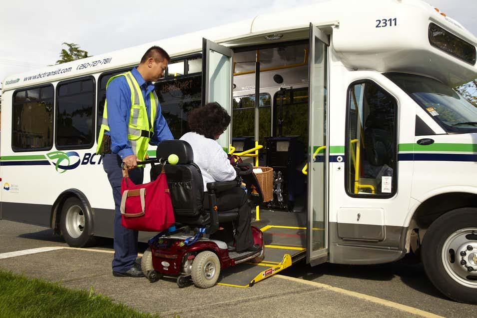TRANSIT FUTURE PLAN CHILLIWACK AREA 61 Custom Transit Custom transit has the objective of increasing access for people who are unable to use the conventional system without assistance.