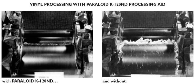PARALOID KM-334 (5 phr) 79 3241 190 2448 198 Vinyl (K=66) - 100, Tin Stabilizer (ADVASTAB TM-181FS) - 1.2, Calcium Stearate - 1.3, Wax 165-1.0, Titanium Dioxide - 10.