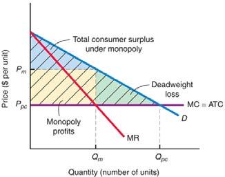 Appendix G: How Society Loses from Monopoly (cont d) As a result of monopoly, consumers are worse off in two ways: The monopoly profits that result constitute a transfer of a portion of consumer