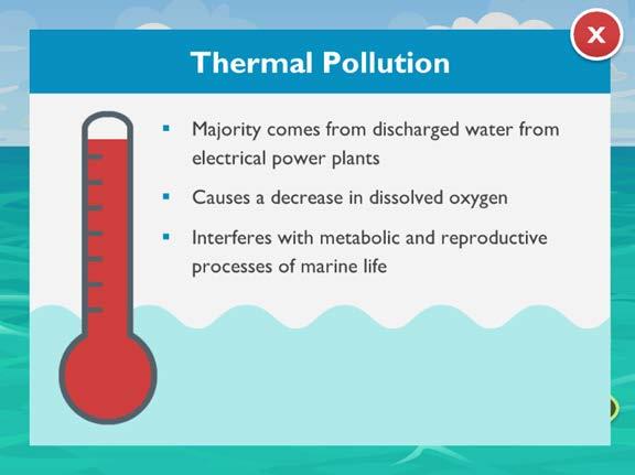 Thermal pollution is the human-induced increase in the temperature of a body of water.