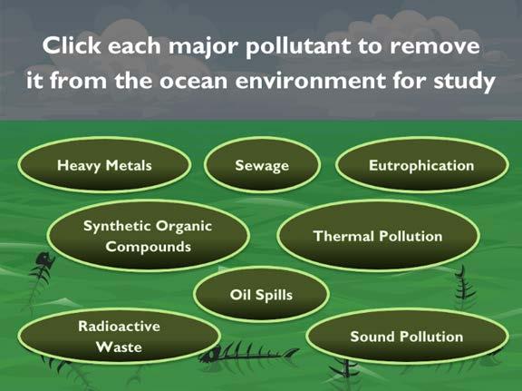 Oceanographers have identified many sources of ocean pollution by humans.