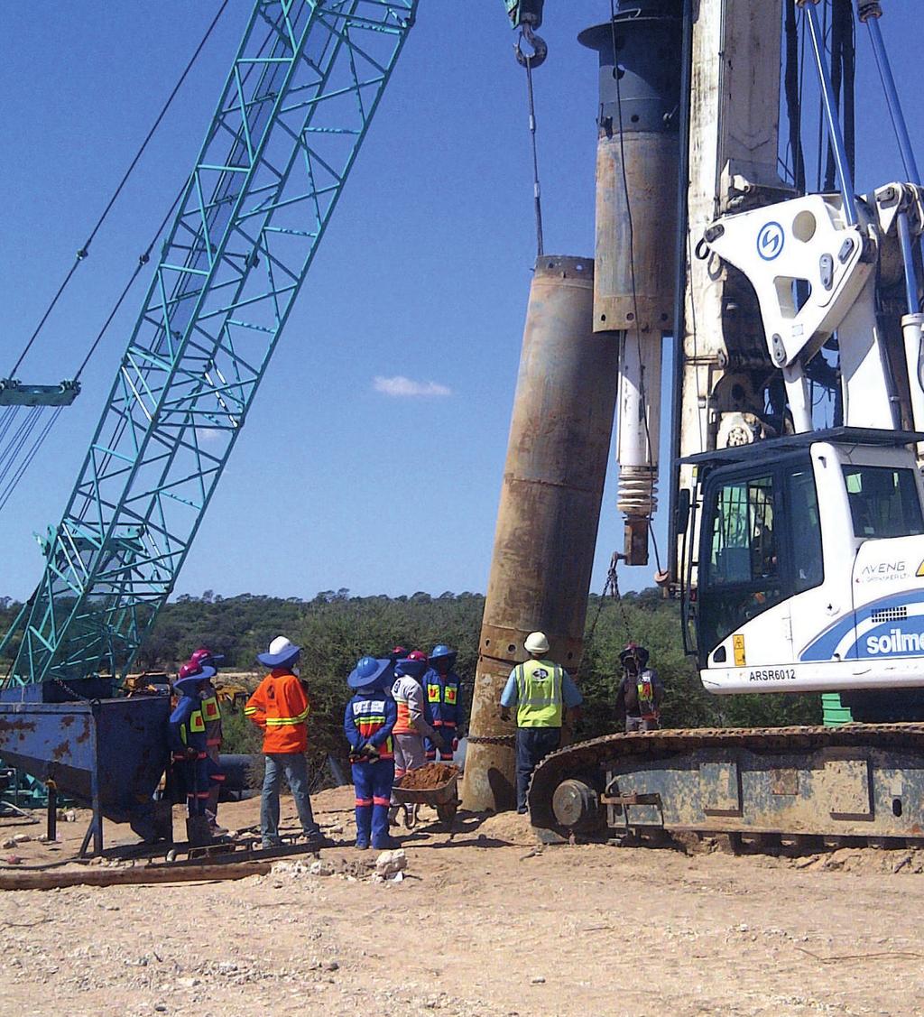 Screw-in Cased Auger Piles Piling Open Hole Auger Piling Auger piling is the most cost effective method of installing piles and is suited to stable dry ground conditions where bedrock is at a depth