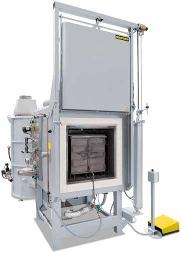 monitoring, documentation and control see page 76 Air circulation chamber furnace N 500/65 HA DB200 for debinding in air with catalytic afterburner system Model Tmax Inner dimensions in mm Volume