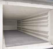 housing with rear ventilation, provides for low shell temperatures Swing door hinged on the right side Heating from five sides (four sides and bogie) provides for an optimum temperature uniformity