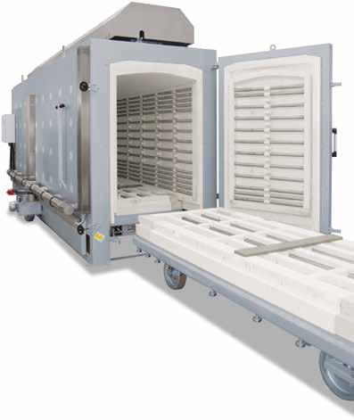 --Fully automatic control of the bogie exchange Electro-hydraulic lift door Kiln furniture Motor-driven exhaust air flap Uncontrolled or controlled cooling system with frequency-controlled cooling