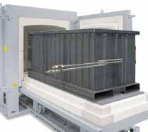 Bogie Hearth Furnaces with Wire Heating up to 1400 C also as Combi Furnaces for Debinding and Sintering in one Process or with Gas-Supply Box for Inert Debinding Combi furnace system consisting of