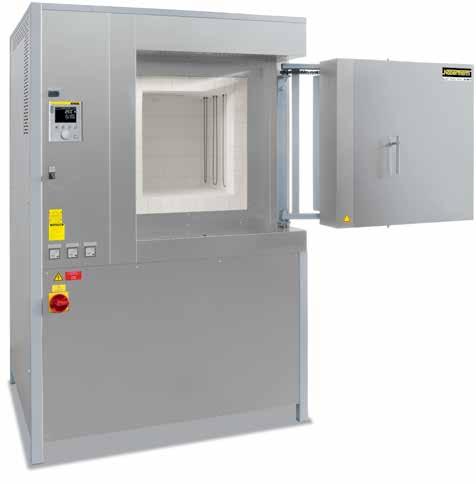 Standard equipment like HT models, except: Tmax 1600 C or 1700 C Robust refractory insulation and special backing insulation Furnace floor made of lightweight refractory bricks accommodates high