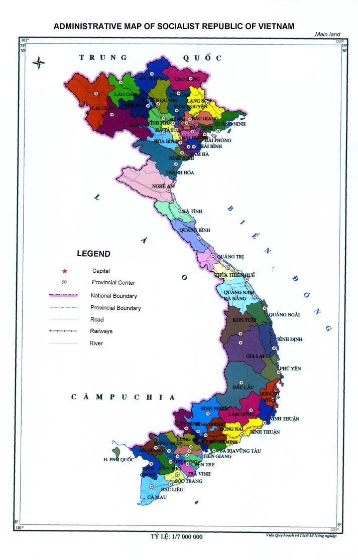 1. BACKGROUND SOCIALIST REPUBLIC OF VIETNAM Total area: 332,000 km 2 Bordered with China, Laos, Cambodia and sea Total population in 2004: 82 million Urban population: 26% Rural population: 74% 64
