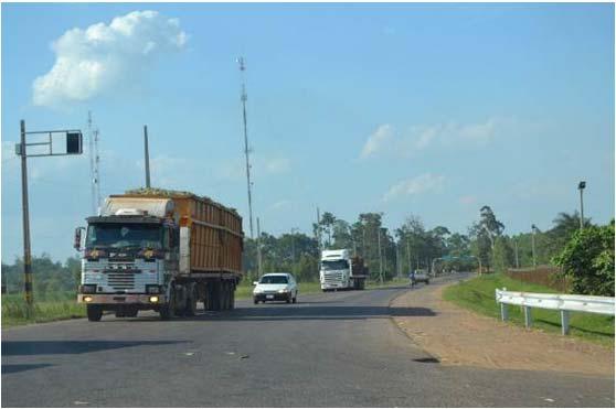 Truck for Sugar Cane (Road Section 2) Track for Grains (Road Section 4) Road Section Table 1 Changes of the Actual Daily Traffic Volume in Each Road Section and Comparison with the Forecast Before