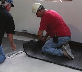 Prepare concrete surface for floor finish.