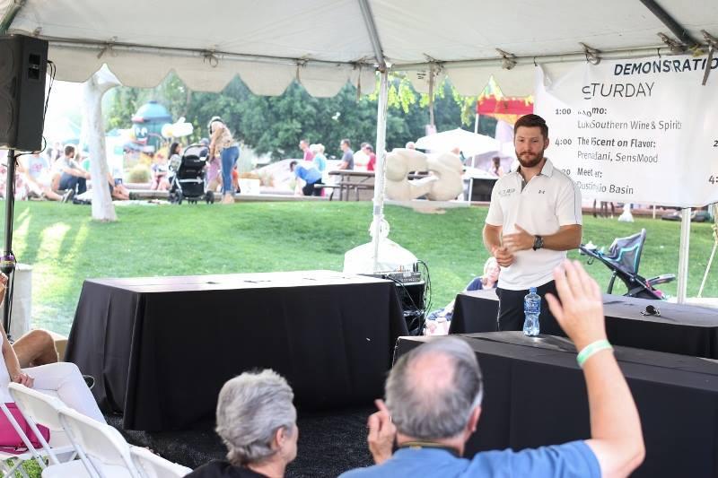 CULINARY Guests EXPERIENCE TENT looking to learn and experience what Arizona has to offer can stop by the Culinary Experience Tent for talks and demos from local experts in the food and beverage