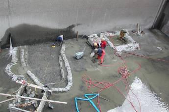 washing out concrete during placement Patch low