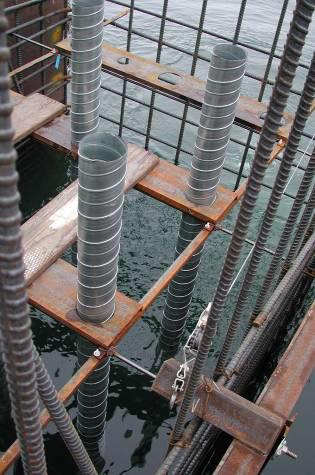 Spiral wound steel ducts, used in prestressed concrete industry, specified as option for contractor Difficult to