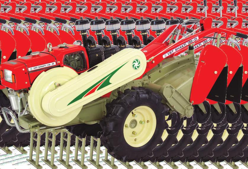 INTRODUCTION VST SHAKTI 130DI POWER TILLER - BEST IN THE FIELD FOR PADDY CULTIVATION VST provides a handbook for complete paddy package using VST Shakti 130 DI Power Tiller and VST Shakti Rice