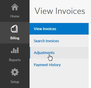 Viewing Invoice Adjustments Follow the steps below to view invoice adjustments. 1.