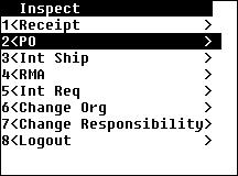or select the document that is appropriate to your inspection. The Inspect window appears. 4.