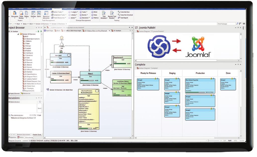 Sparx Systems Enterprise Architect seamlessly implements cloud-based models and re-usable asset services without compromising the flair of the mobile environment.