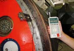 attachment flanges, ultrasound wall thickness measurements, hardness testing for purposes of estimating hardness, and load-bearing tests on the flanges and the threads provided.