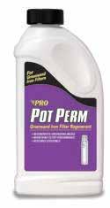 Pot Perm Green Sand Iron Filter Regenerant Pot Perm is a strong oxidizing agent that converts dissolved iron and/or manganese to insoluble oxides which can be easily removed through filtration.