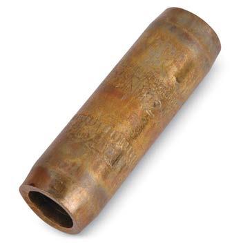 10 UNS 5 35 80DS 1 1 8 UNS 10 75 * UL Listed +CS Certified Threadless Couplings and Driving Caps for Standard Copper Bonded Ground Rods Threadless Couplings For joining non-threaded, sectional,