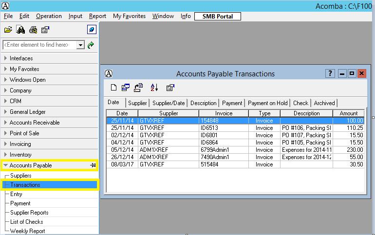 Accounts Payable To verify Accounts Payable Transactions in