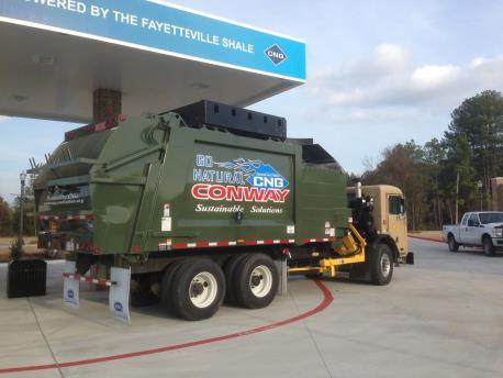 Why should you think Natural Gas? It s Cleaner Compressed Natural Gas Compared to gasoline or diesel Converting one trash truck from diesel to CNG is equal to taking 325 cars off the road.