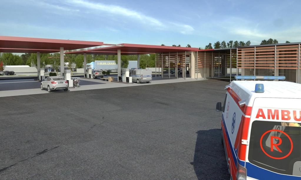 HIGHWAY LNG / L-CNG REFUELLING STATION: AN EXAMPLE STANDARD LNG / L-CNG ADDED IN EXISTING HIGHWAY REFUELLING STATION Two L-CNG