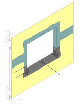 C respectively. NOTE: AquaFlash System or Flashing Tape must extend up the jambs a minimum of 4 in (102 mm) Figure 11.