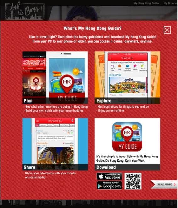 My Hong Kong Guide Your Local Travel Mate My Hong Kong Guide is an integrated tool whose purpose was to assist in our target audiences travel journey
