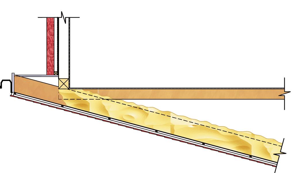 Figure 3 Warm pitched roof (non-habitable loft space) Insulation at rafter level breathable (LR) or non-breathable (HR) roofing felt underlay cross battens a VCL maybe required at underside of rafter