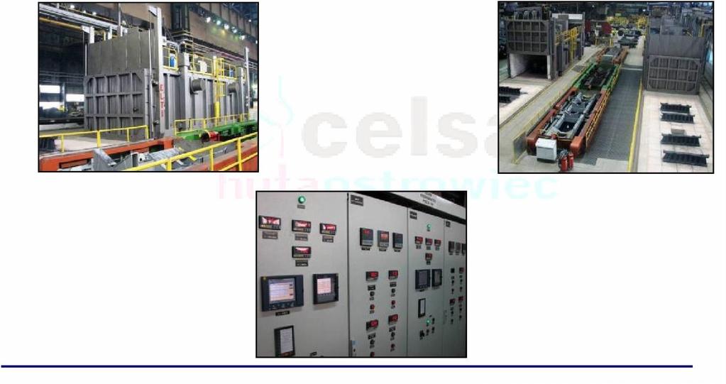 Unique Equipment Heat treatment Shop latest investments: A set of three, high technology advanced, muffle furnace (120 t and 80 t loading).