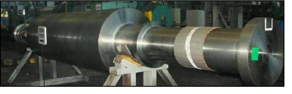 Generator Shafts We can manufacture generator rotors in nickel-chromium-molybdenium steel with weight up to 50 tons in rough machining condition. NORMALIZED Ø max 2.200 mm, L max 23.