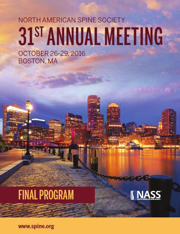 PROMOTIONAL OPPORTUNITIES ANNUAL MEETING FINAL PROGRAM See rates below Distributed onsite, the Annual Meeting Final Program is the exclusive publication that includes the complete scientific program