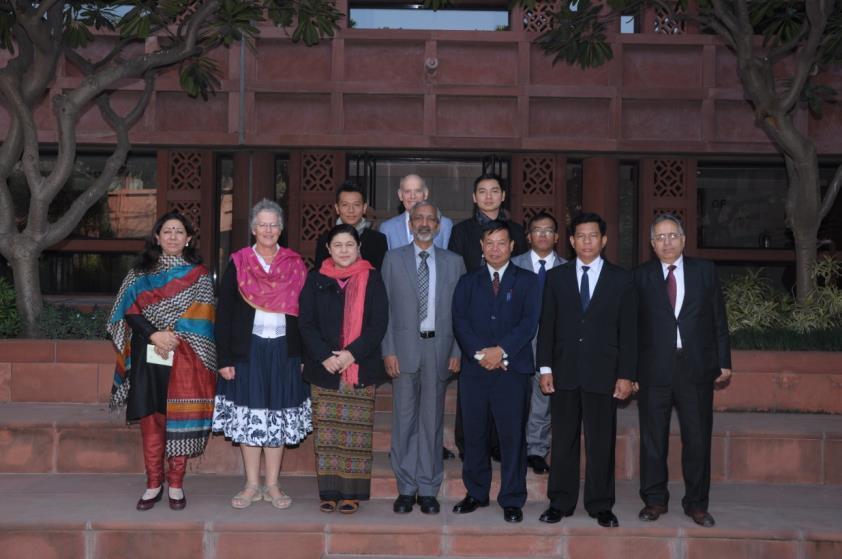 Officers of the Parliament of Myanmar who came to BPST to study