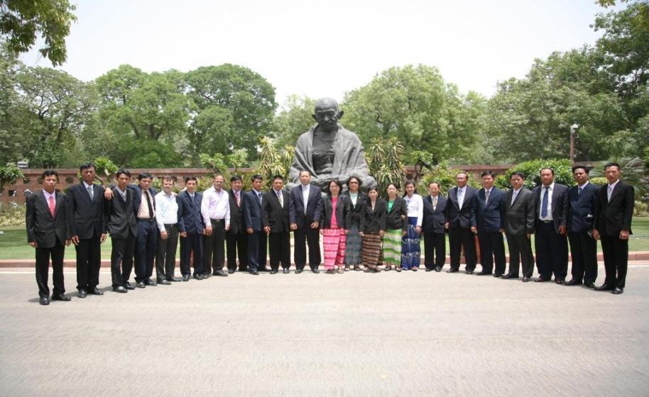 Officers of the Parliament of Myanmar, attending a Training Programme in Parliamentary