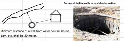 Shading and fencing of shallow wells is required near homesteads. Awareness creation on possible accidents required, including for children.