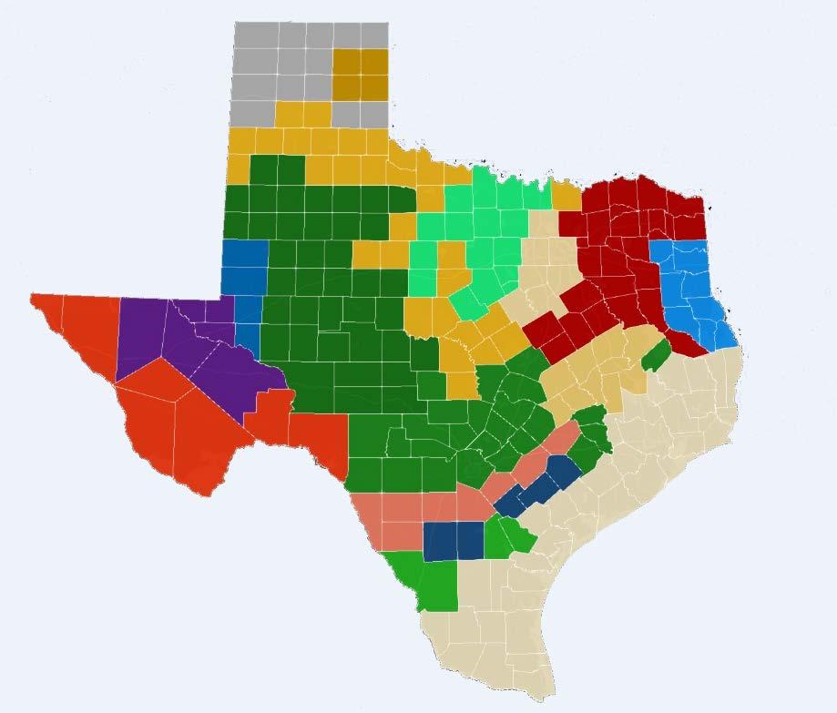 Texas Region 17 Producing Areas Anadarko-TX Other-TX North Granite Wash - TX Permian-Central Basin Permian-Delaware Basin Permian-Midland