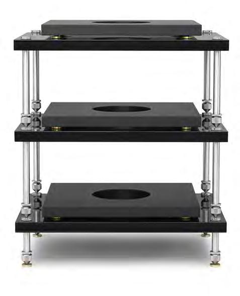 If you already own a rack, you can simply add the Sanctum isolation shelves under individual audio electronics to dramatically increase their performance.