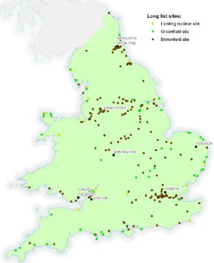 Current and historic thermal power station locations in England and Wales From Power plant