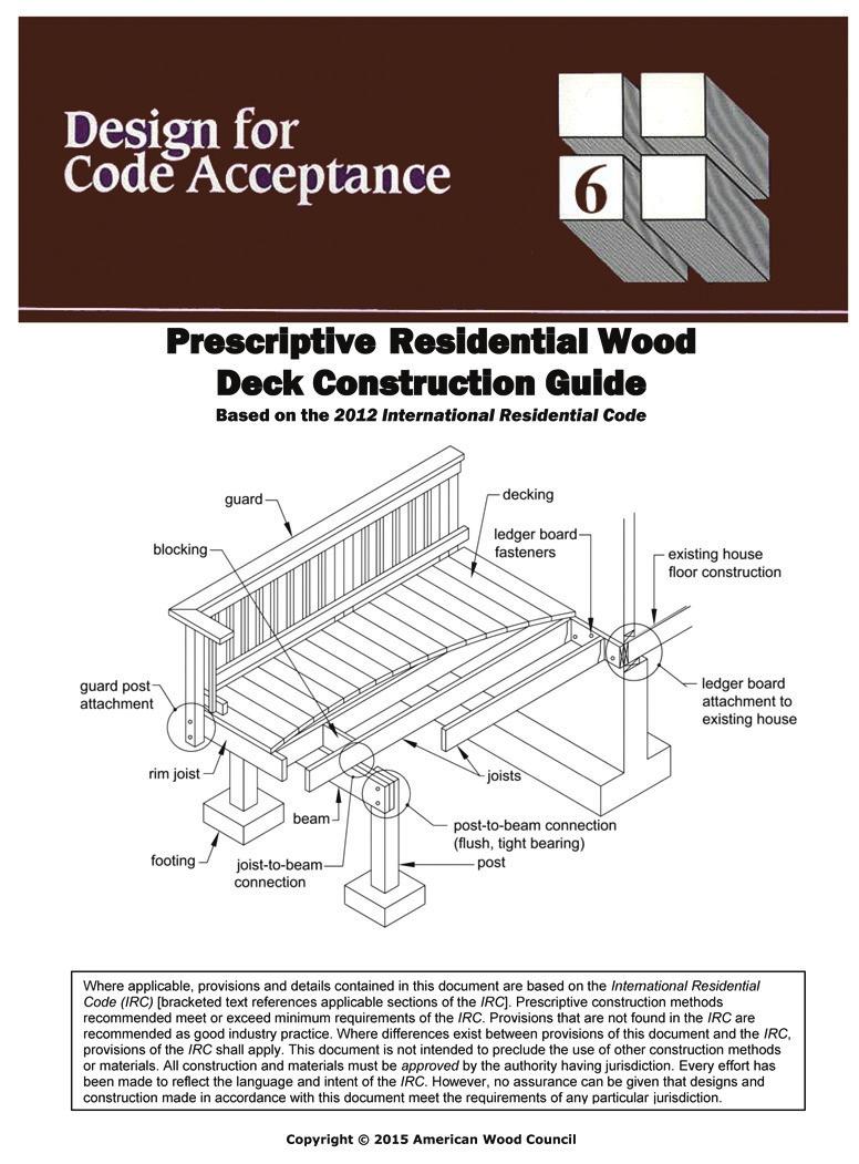Structural Specifications updates and discussions on structural specifications Residential Wood Deck Design By John Buddy Showalter, P.E.