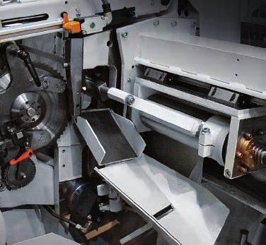According to the cut-off length and cutting task a sorting slide or a tilting table can be offered.