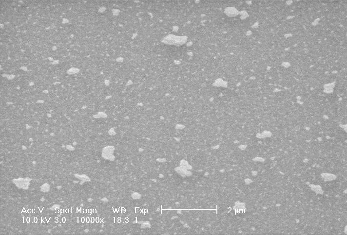 7 is 10,000x. The SEM magnifications used in Figure 4.8 are 10,000x and 5,000x. As can be seen from Figures 4.